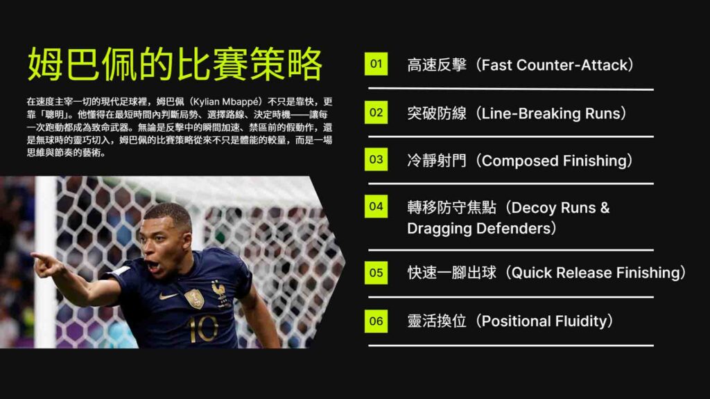 姆巴佩的比賽策略